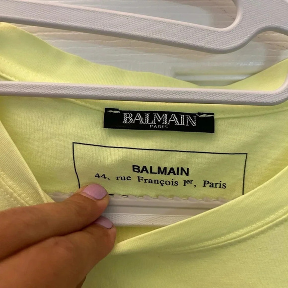 ! BALMAIN PARIS LOGO TEE - Picture 6 of 7